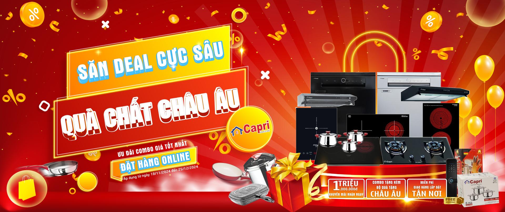 Mua trực tiếp tại cửa hàng được tặn combo quà Châu Âu